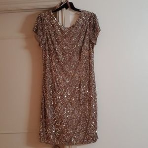 Sequinned Adrianna Papell dress